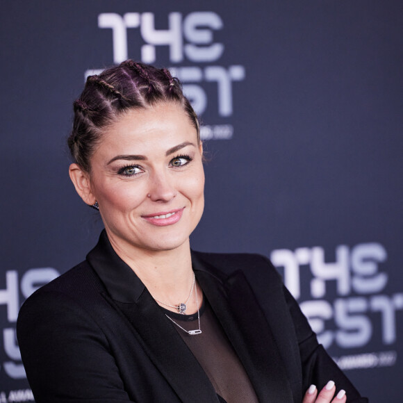 Laure Boulleau - Photocall de la cérémonie des Best FIFA Football Awards à la salle Pleyel à Paris le 27 février 2023. © Cyril Moreau / Bestimage