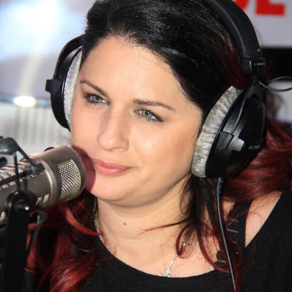 Exclusif - La chanteuse Larusso (Laetitia Larusso) lors de l'émission "Le Show de Luxe" sur la Radio Voltage à Paris , France, le 8 avril 2019. © Philippe Baldini/Bestimage