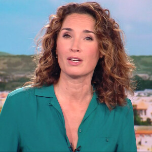 Illustration du 1er journal de 13h présenté par Marie-Sophie Lacarrau et diffusé sur TF1 en direct , Paris