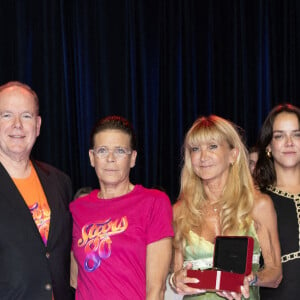 Albert de Monaco, Stéphanie de Monaco et Camille Gottlieb au gala Fight Aids Monaco le 6 juillet 2024