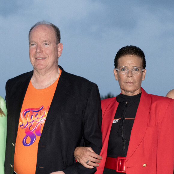 Albert de Monaco, Stéphanie de Monaco, Pauline Ducruet et Camille Gottlieb au gala Fight Aids Monaco le 6 juillet 2024
