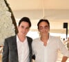 Ils ont dévoilé sur Instagram une photo sur laquelle Anthony Delon est en train de promener deux chiens sur le domaine de Douchy dans le Loiret
Exclusif - Anthony Delon et son frère Alain-Fabien Delon - Tente - People au dîner - Longines Paris Eiffel Jumping au Champ de Mars à Paris, France, le 5 juillet 2019. © Veeren Ramsamy/Bestimage