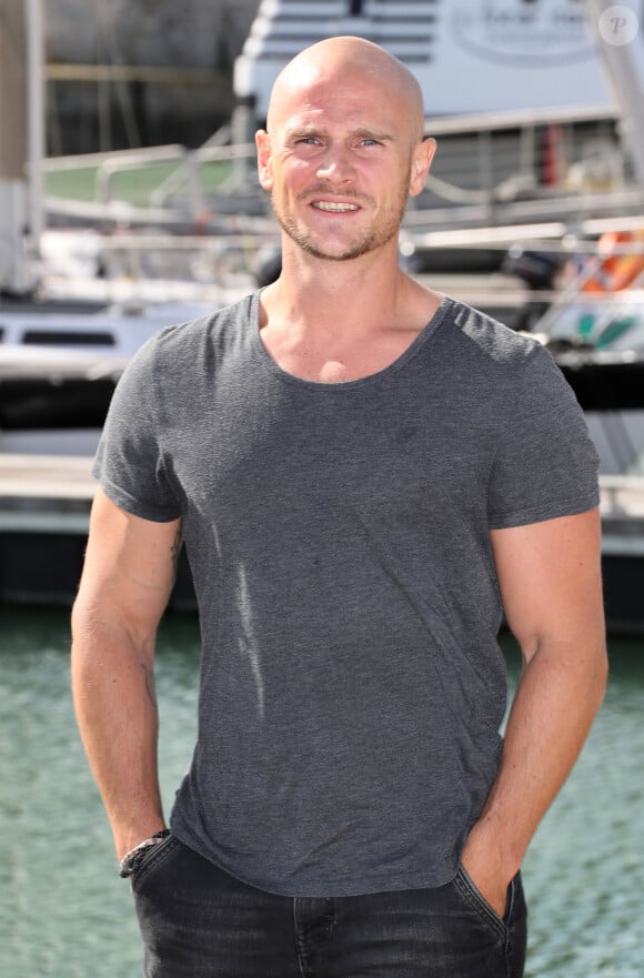 Nicolas Gob - Photocall du téléfilm "L'art du crime" lors de la 19ème édition du Festival de la Fiction TV de la Rochelle, France, le 14 septembre 2017. © Patrick Bernard/Bestimage 