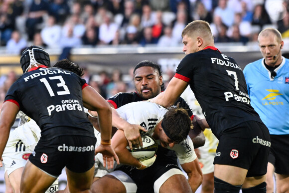 Le Stade toulousain s'impose face au Stade Rochelais (39-23) au Matmut Atlantique lors de la première demi-finale du championnat de Top 14 et se hisse en finale - Oscar Jegou