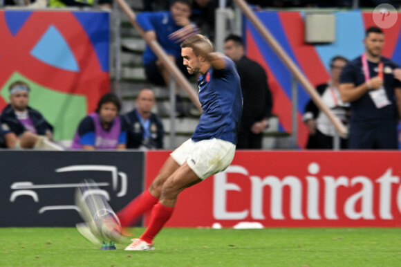 Melvyn Jaminet (france ) - Match de Coupe du monde de rugby entre la France et l'Italie (60-7) à Lyon le 6 octobre 2023. 