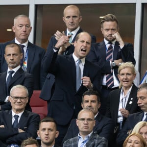 Le 6 juillet dernier, son mari le prince William assistait au match Angleterre-Suisse dans le cadre de l'Euro de football 2024
Le prince William, prince de Galles, dans les tribunes du match de l'Euro 2024 "Angleterre - Suisse (1-1 / 5-3 tab)" à Dusseldorf, le 6 juillet 2024. 