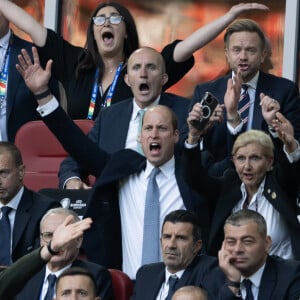 Le prince William, prince de Galles, dans les tribunes du match de l'Euro 2024 "Angleterre - Suisse (1-1 / 5-3 tab)" à Dusseldorf, le 6 juillet 2024. 