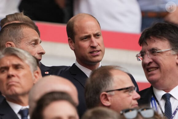 Le prince William, prince de Galles assiste au match de l'Euro 2024 Angleterre / Suisse (1-1 tab 5-3) au stade Esprit Arena à Dusseldorf le 6 juillet 2024. © Imago / Panoramic / Bestimage 