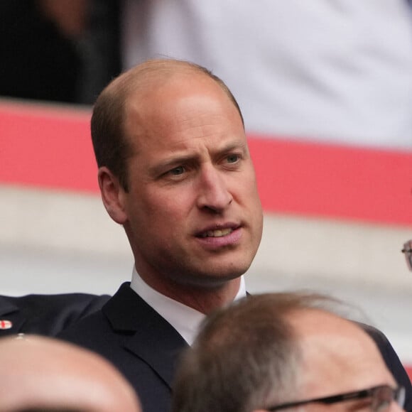 Le prince William, prince de Galles assiste au match de l'Euro 2024 Angleterre / Suisse (1-1 tab 5-3) au stade Esprit Arena à Dusseldorf le 6 juillet 2024. © Imago / Panoramic / Bestimage 