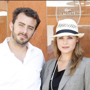 Thierry Ascione et Mélanie Maudran à Roland-Garros.