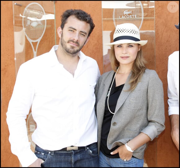 Thierry Ascione et Mélanie Maudran à Roland-Garros.