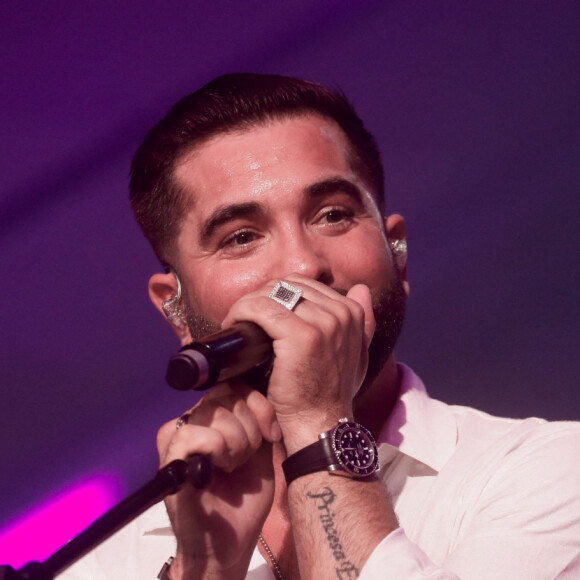 A ses côtés, sa compagne Soraya, leur fille Eva Alba et de ses deux managers
Exclusif - Kendji Girac - Célébration des 10 ans du centre commercial Beaugrenelle à Paris, France. Le 12 octobre 2023. © Christophe Clovis / Bestimage 