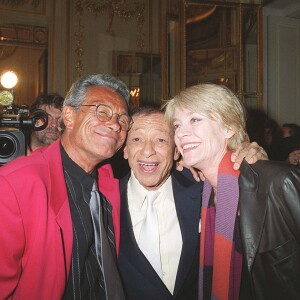 Jean-Marie Périer, Henri Salvador et Françoise Hardy à l'Olympia le 23 avril 2001