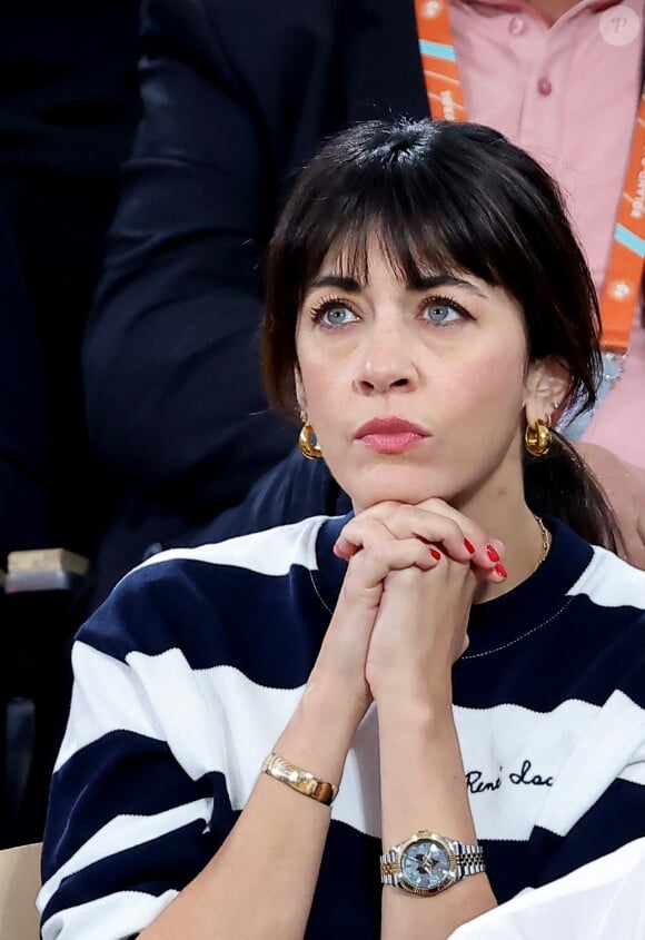 Nolwenn Leroy - Célébrités dans les tribunes des Internationaux de France de tennis de Roland Garros 2024 à Paris le 27 mai 2024. © Moreau-Jacovides/Bestimage 