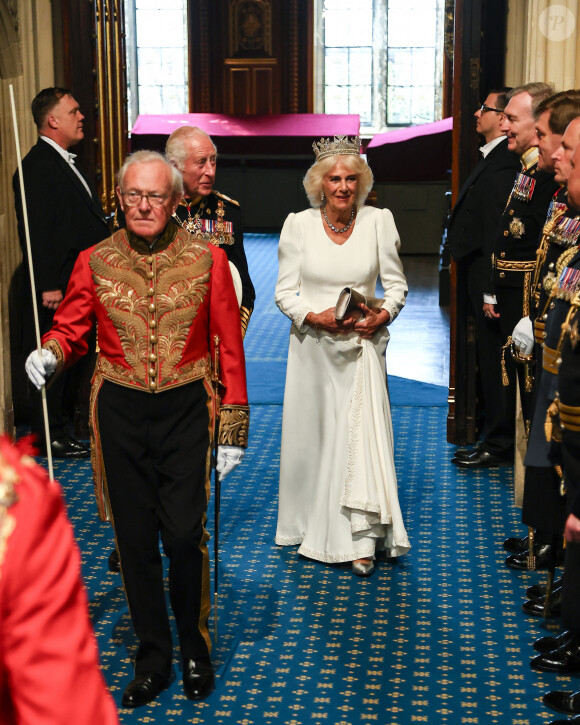 Ils assisteront à la réunion des chefs du gouvernement du Commonwealth 2024
Le roi Charles III d'Angleterre et la reine consort Camilla Parker Bowles lors de l'ouverture officielle du parlement britannique au palais de Westminster à Londres. Le 17 juillet 2024 