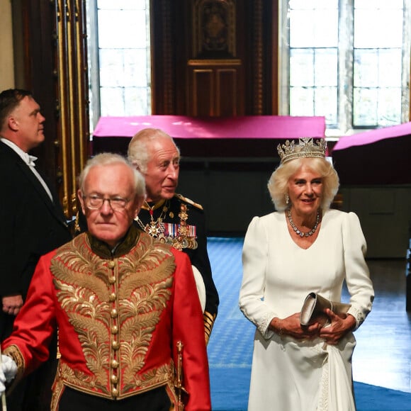 Ils assisteront à la réunion des chefs du gouvernement du Commonwealth 2024
Le roi Charles III d'Angleterre et la reine consort Camilla Parker Bowles lors de l'ouverture officielle du parlement britannique au palais de Westminster à Londres. Le 17 juillet 2024 