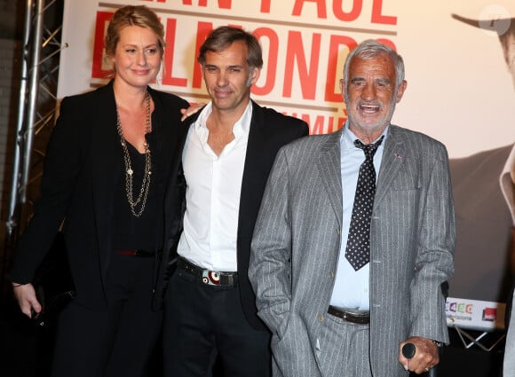 Luana et Paul Belmondo, Jean-Paul Belmondo - Soiree d'ouverture du Grand Lyon Film Festival Lumiere 2013 avec un hommage a Jean-Paul Belmondo et la projection du film "Un singe en hiver" a la Halle Tony Garnier a Lyon le 14 Octobre 2013. 