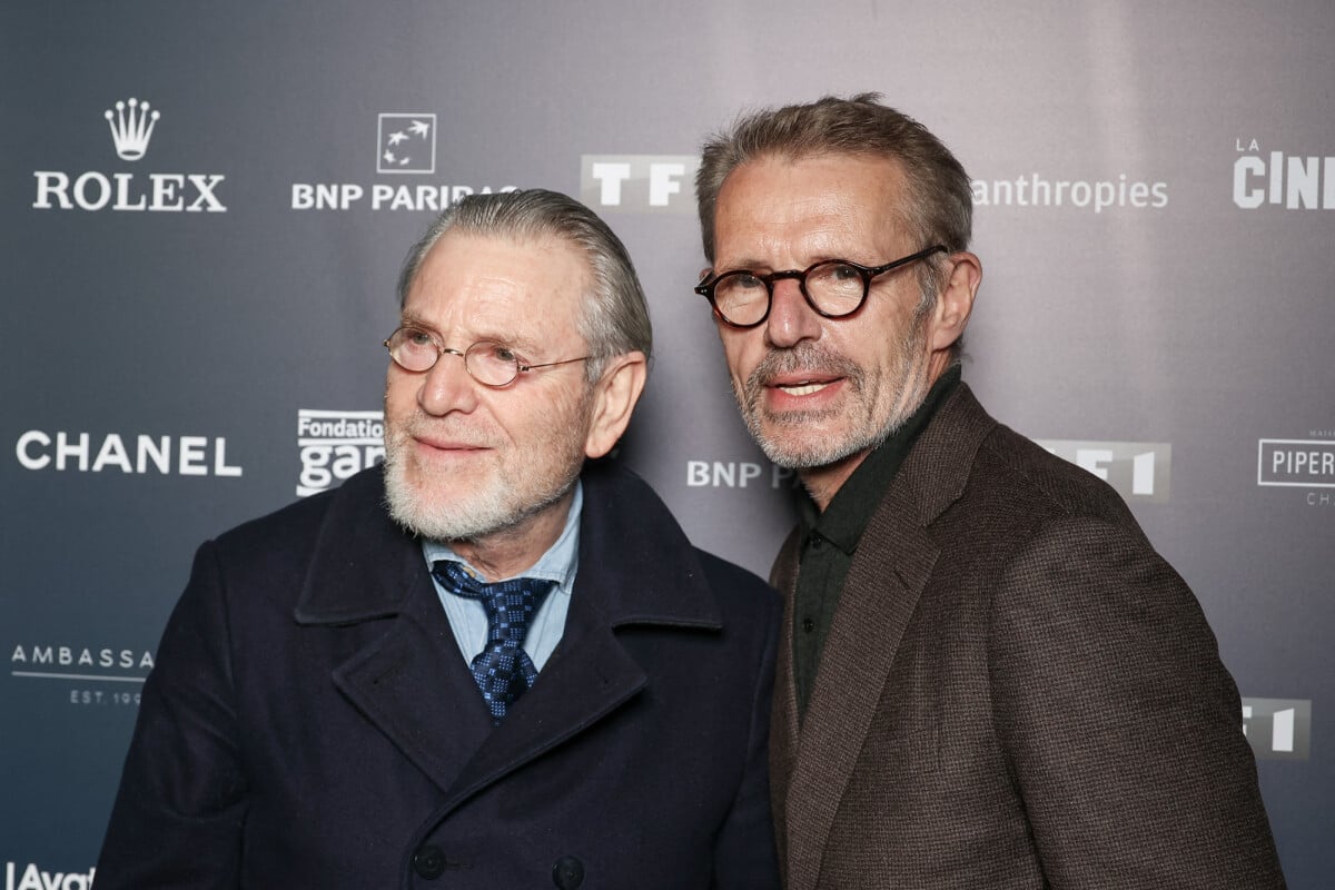 Photo : Tcheky Karyo et Lambert Wilson assistent à l'exposition "L'Art De  James Cameron - The Art Of James Cameron" à La Cinémathèque le 3 avril 2024  à Paris. Nasser Berzane/ABACAPRESS.COM -