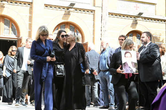 - Sorties des obsèques de Nonce Paolini en l'église Saint-Honoré-d'Eylau, 66 bis, avenue Raymond-Poincaré à Paris, France, le 23 juillet 2024. 