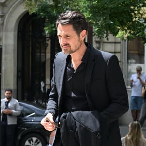 Vincent Cerutti - Arrivées aux obsèques de Nonce Paolini en l'église Saint-Honoré-d'Eylau, 66 bis, avenue Raymond-Poincaré à Paris, France, le 23 juillet 2024.