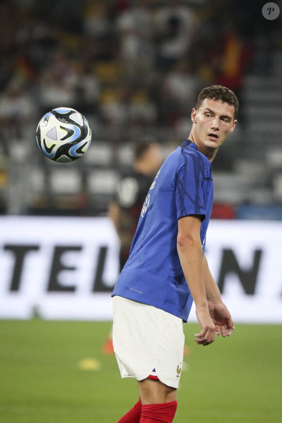 Benjamin Pavard : Match amical "Allemagne - France (2-1)" à Dortmund, le 12 septembre 2023.