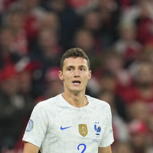 Benjamin Pavard (France) - L'équipe de France de football s'incline face au Danemark (2 - 0) à l'issue du match de la Ligue des Nations, le 25 septembre 2022 à Copenhague.