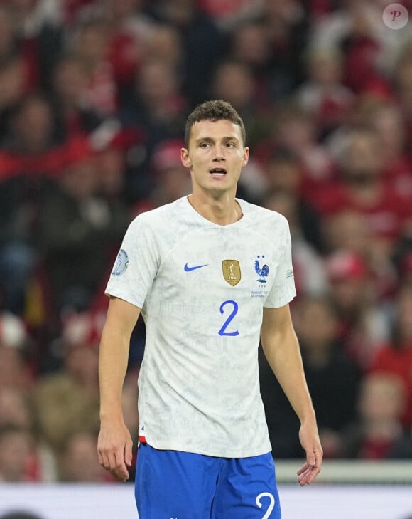 Benjamin Pavard (France) - L'équipe de France de football s'incline face au Danemark (2 - 0) à l'issue du match de la Ligue des Nations, le 25 septembre 2022 à Copenhague.