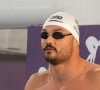 "Surtout, j'ai arrêté les grignotages. Je m'accorde, allez 20 % du temps, quelques petits 'craquages' où je mange ce que je veux", précise Florent Manaudou
 
Florent Manaudou au Dôme de Saint-Germain-en-Laye, France.