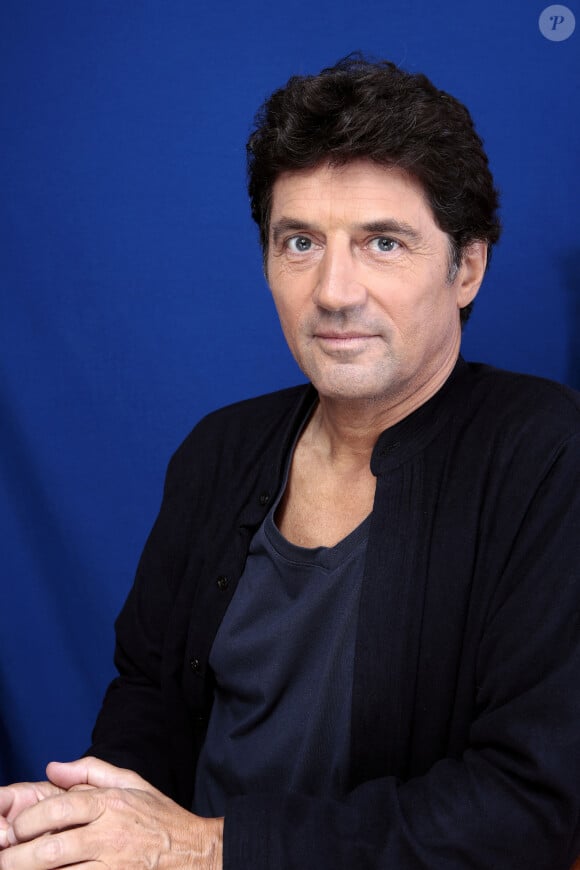 Bruno Madinier pose lors d'une séance photo à Paris, en août 2015. VIM/ABACAPRESS.COM