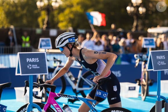 Cassandre Beaugrand (FRA) au triathlon relais mixte lors du test event des Jeux Olympiques et Paralympiques 2023, du 17 au 20 août 2023 à Paris, France - © Germain Hazard / Panoramic / Bestimage