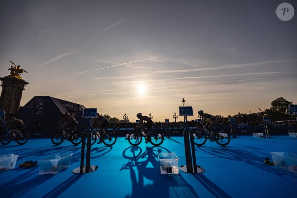 Cassandre Beaugrand (FRA) lors de l'épreuve test des Jeux Olympiques et Paralympiques de Triathlon 2023, du 17 au 20 août 2023 à Paris, France - © DPPI/Panoramic/Bestimage