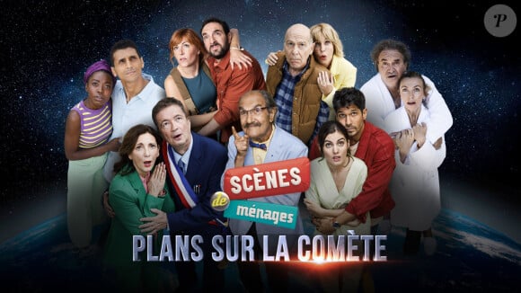 Alors que M6 a mis en pause sa programmation inédite pour l'été, "Scènes de ménages" est frappée par la mort d'un de ses acteurs
Affiche promotionnelle du prime "Plans sur la comète" de "Scènes de ménages"