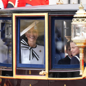 Catherine Kate Middleton, princesse de Galles - Les membres de la famille royale britannique au balcon du Palais de Buckingham lors de la parade militaire "Trooping the Colour" à Londres le 15 juin 2024 © Julien Burton / Bestimage 