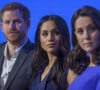 Bien qu'il soit en froid avec le reste de sa famille, le prince Harry ferait de son mieux pour apaiser les choses avec cette dernière.
Le prince William, duc de Cambridge, Catherine (Kate) Middleton, duchesse de Cambridge (enceinte), le prince Harry et sa fiancée Meghan Markle assistent au premier forum annuel de la Royal Foundation qui se tient à Aviva le 28 février 2018 à Londres, en Angleterre. Sur le thème "Faire la différence ensemble", l'événement présentera les programmes lancés ou initiés par la Royal Foundation. 