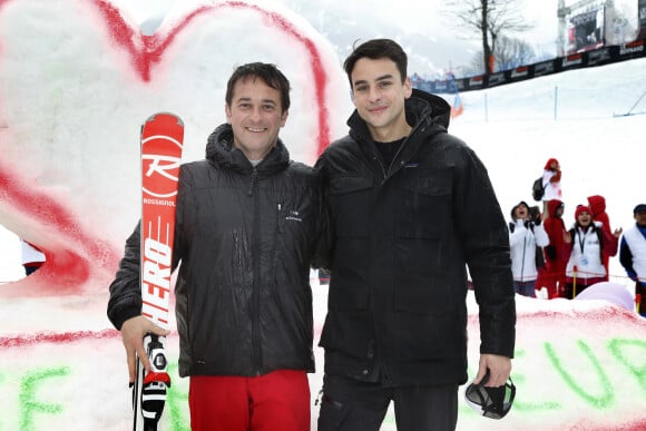 Nathanael de Rincquesen JT de France 2 le matin, Julian Bugier JT France 2 La 8 ème édition de GLISSE EN COEUR pour l'association Laurette Fugain, association qui lutte contre la leucémie au Grand-Bornand du vendredi 20 Mars au dimanche 22 Mars 2015 .