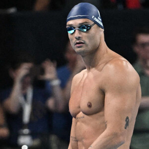 Florent Manaudou de l'équipe de France participe à la finale du 50m nage libre masculin lors de la septième journée des Jeux Olympiques d'été à Paris La Défense Arena le 2 août 2024 à Nanterre près de Paris, France. Photo par David Niviere/ABACAPRESS.COM