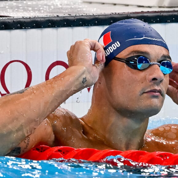 Florent Manaudou remporte l'épreuve de natation 50 mètres nage libre lors des Jeux Olympiques de Paris2024 (JO), le 1er août 2024. © Insidefoto / Panoramic / Bestimage