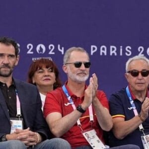 Le roi Felipe VI lors des Jeux de Paris le 5 août 2024.