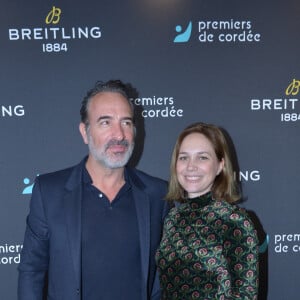 Exclusif - Jean Dujardin et sa femme Nathalie Péchalat (nouvelle présidente de l'association "Premiers de Cordée") - Dîner de charité Breitling à la Samaritaine pour l'association "Premiers de Cordée" à Paris le 4 avril 2024. © Rachid Bellak/Bestimage