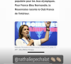 Fier de son épouse, Jean Dujardin a partagé une capture d'écran de l'article de nos confrères avec des émojis applaudissements. 
Jean Dujardin très fier de Nathalie Péchalat.