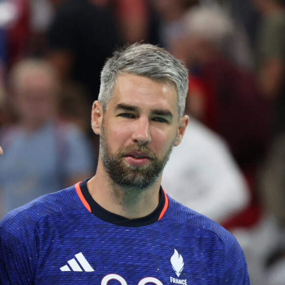 Mercredi 7 août, la France s'est inclinée en quarts de finale face à l'Allemagne avec 34 points contre 35 pour l'équipe adverse. 
Nikola Karabatic et Luka Karabatic lors du match de handball qui a opposé la France à l'Allemagne lors des quarts de final durant les Jeux Olympiques 2024 au Stade Pierre Mauroy, le 7 août 2024. © Laurent Sanson/Panoramic/Bestimage