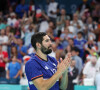 Ce match pour lequel le handballeur avait tant d'espoirs se conclut par un douloureux échec. 
Nikola Karabatic lors du match de handball qui a opposé la France à l'Allemagne lors des quarts de final durant les Jeux Olympiques 2024 au Stade Pierre Mauroy, le 7 août 2024. © Laurent Sanson/Panoramic/Bestimage