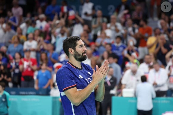 Ce match pour lequel le handballeur avait tant d'espoirs se conclut par un douloureux échec. 
Nikola Karabatic lors du match de handball qui a opposé la France à l'Allemagne lors des quarts de final durant les Jeux Olympiques 2024 au Stade Pierre Mauroy, le 7 août 2024. © Laurent Sanson/Panoramic/Bestimage