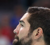 Et d'ajouter très déçu : "Je savais que tout match cette saison pouvait être le dernier. J'aurais tellement aimé aller en demi-finale et gagner une médaille de plus". 
Nikola Karabatic lors du match de handball qui a opposé la France à l'Allemagne lors des quarts de final durant les Jeux Olympiques 2024 au Stade Pierre Mauroy, le 7 août 2024. © Laurent Sanson/Panoramic/Bestimage