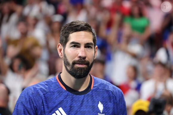 Nikola Karabatic lors du match de handball qui a opposé la France à l'Allemagne lors des quarts de final durant les Jeux Olympiques 2024 au Stade Pierre Mauroy, le 7 août 2024. © Laurent Sanson/Panoramic/Bestimage