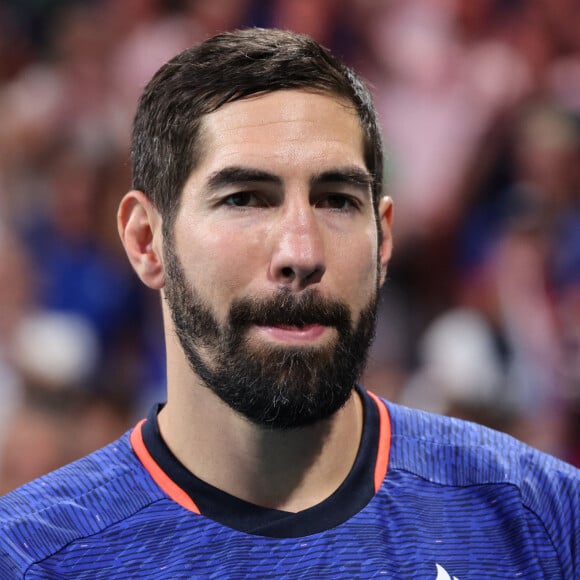 C'est la fin pour Nikola Karabatic avec l'équipe de France. 
Nikola Karabatic lors du match de handball qui a opposé la France à l'Allemagne lors des quarts de final durant les Jeux Olympiques 2024 au Stade Pierre Mauroy. © Laurent Sanson/Panoramic/Bestimage