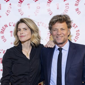 Alice Taglioni, Laurent Delahousse au photocall des invités au dîner de gala de l'association "Un rien c'est tout" au musée de l'armée aux Invalides à Paris le 7 mars 2024. © Cyril Moreau / Bestimage 