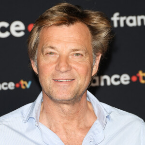 Laurent Delahousse au photocall pour la conférence de presse de rentrée de France TV à la Grande Halle de la Villette à Paris, France, le 11 juillet 2023. © Coadic Guirec/Bestimage 