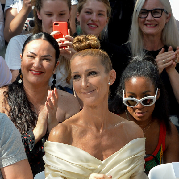 Céline Dion profite de Paris 
Alexandre Vauthier, Pepe Munoz, Céline Dion, Morgane Polanski - Front row du Défilé de mode Haute-Couture Automne/Hiver Alexandre Vauthier à Paris © Veeren Ramsamy / Christophe Clovis / Bestimage