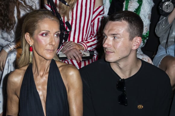 Céline Dion et Pepe Munoz - People au défilé Schiaparelli haute couture Automne-Hiver 2019/2020 à Paris le 1er juillet 2019. © Olivier Borde/Bestimage